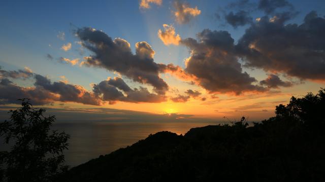 みかん海道から見た夕景