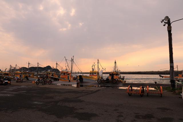 箕島漁港の風景